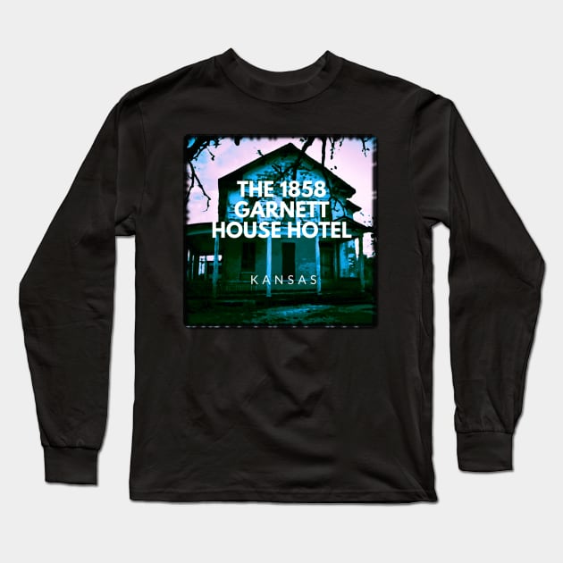 The 1858 Garnett House Hotel Blue Long Sleeve T-Shirt by The1858Hotel